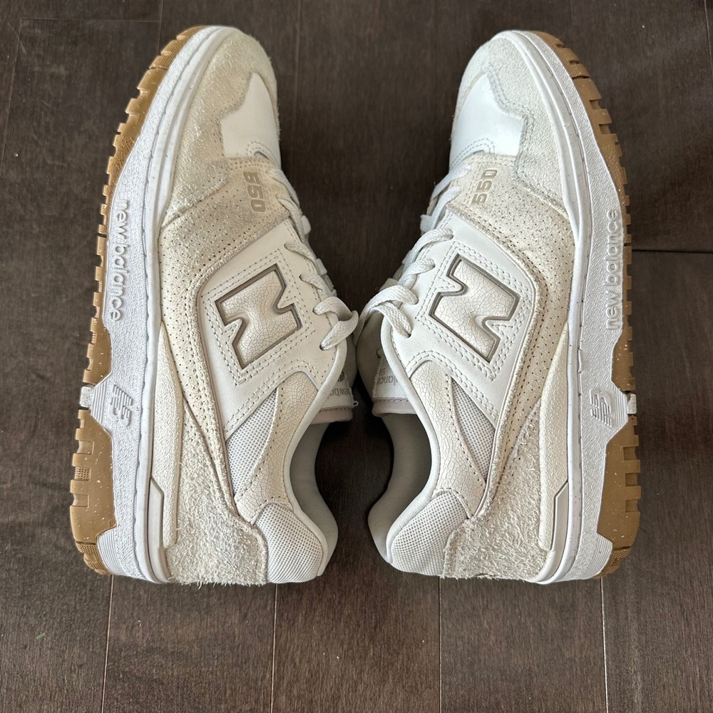 New Balance Womens 550 Athletic Shoe Sea Salt/Linen/Stoneware Retro 80's 8 - Picture 6 of 7